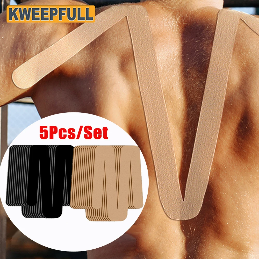 Sports Taping Precut - 5PC Precut Kinesiology Tape for Shoulder