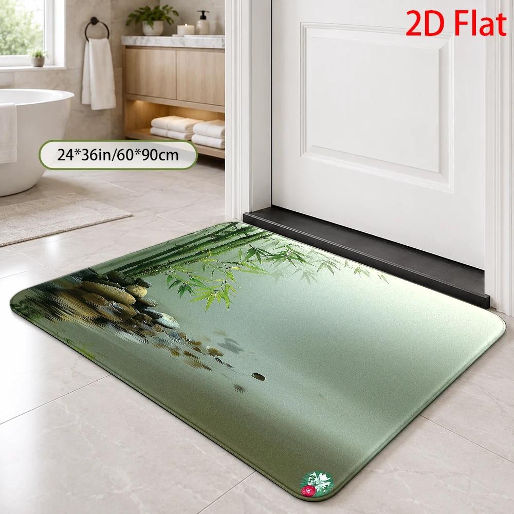 Waterproof Bathroom Bath Rug M - огляд і ціна Bamboo Bath Mat