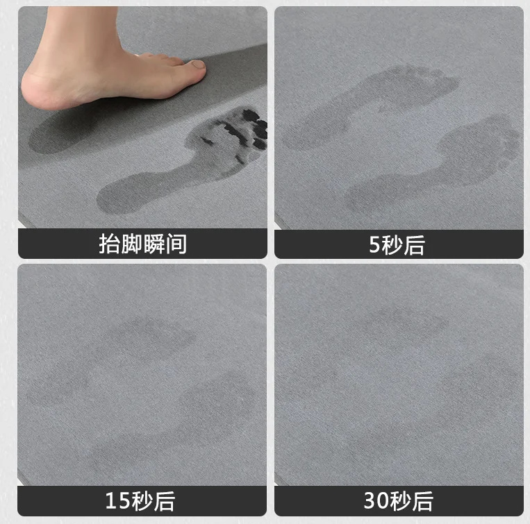 Diatomite Mat Stone Bath Mat S - огляд і ціна Bamboo Bath Mat