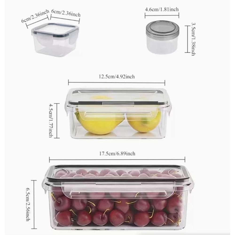 4-Piece Clear Food Storage Con - огляд і ціна Health Wellness Lifestyle