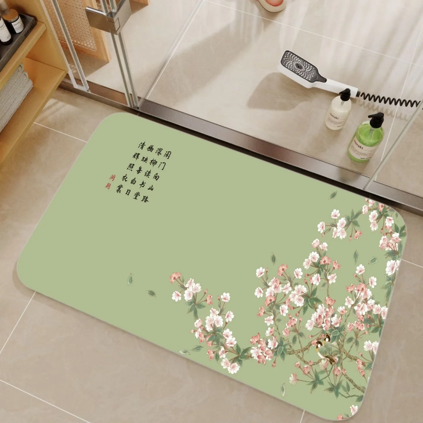VIKAMA Bamboo & Chinese Callig - огляд і ціна Bamboo Bath Mat